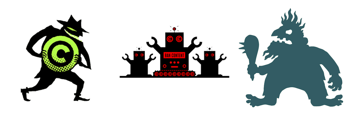 including a copyright thief, copyright robots, and a troll including a copyright thief, copyright robots, and a troll