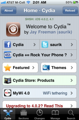 The Cydia App Store for Jailbroken iPhones The Cydia App Store for Jailbroken iPhones